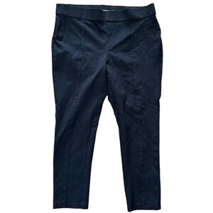 Anne Klein Stretchy Black Pull On Tregging Skinny Trouser Dress Pants Size XL